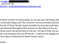 Email Review 4-Best Auto Body Shop West Chester PA Classic Coachwork