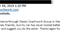 Email Testimonial-Classic Coachwork West Chester Auto Body