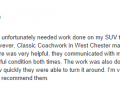 Google Review 1-Classic Coachwork West Chester Auto Body