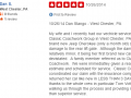 Yelp Review 1-Classic Coachwork West Chester Auto Body